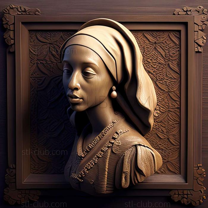3D model Johannes Vermeer (STL)